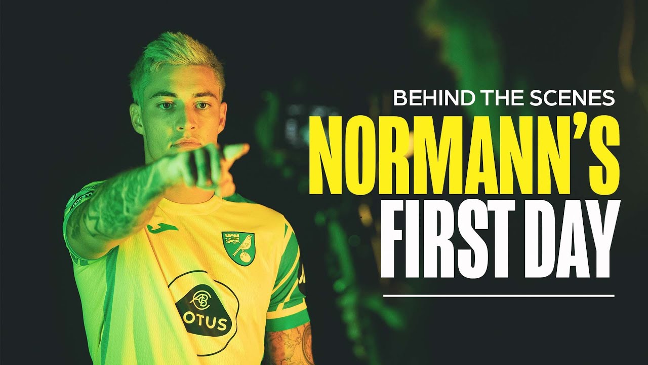 KIT REVEAL, CLUB INTERVIEW, PHOTOS | Mathias Normann's first day at Norwich City