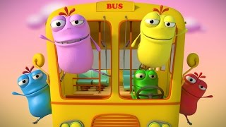 Mad Beans | wheels on the bus | 3D nursery rhymes song | video for children