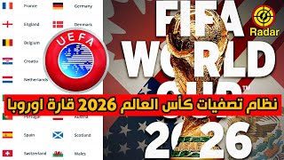 نظام تصفيات كأس العالم 2026 قارة اوروبا