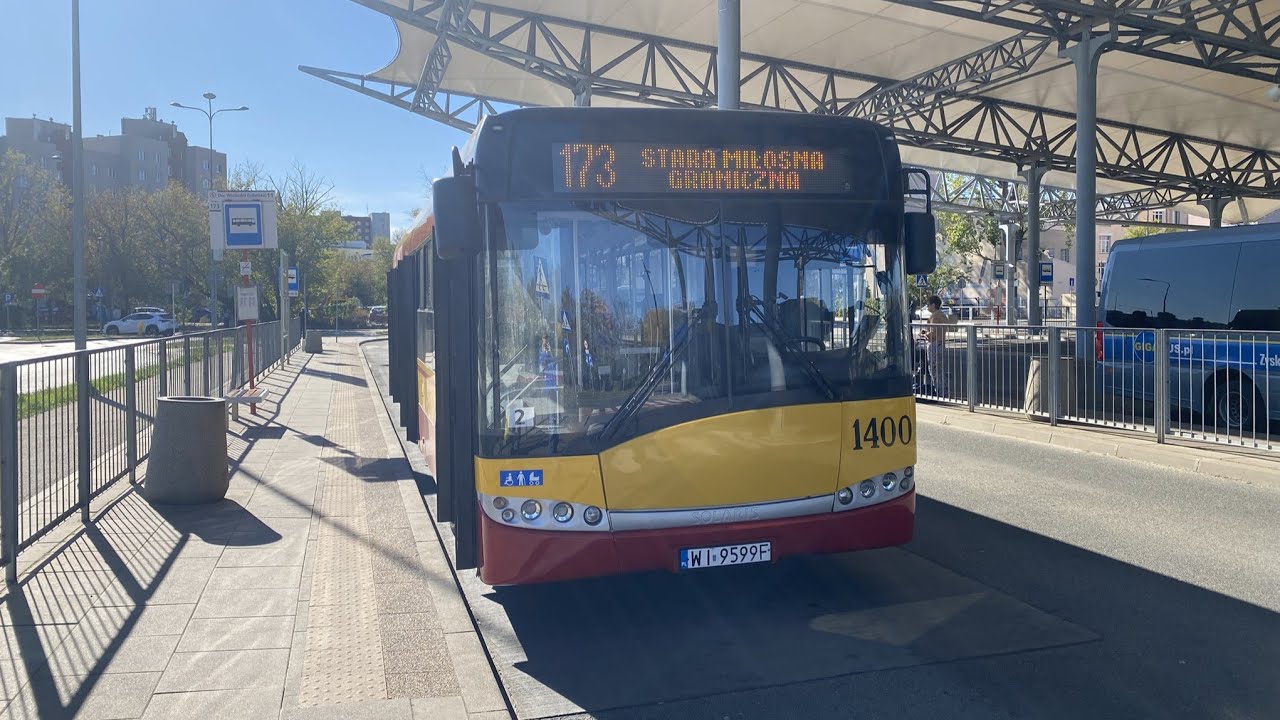 Solaris Urbino 12 III #1400 | Linia 173, W-wa | Dw. Wschodni (Lubelska) - Stara Miłosna (Graniczna)