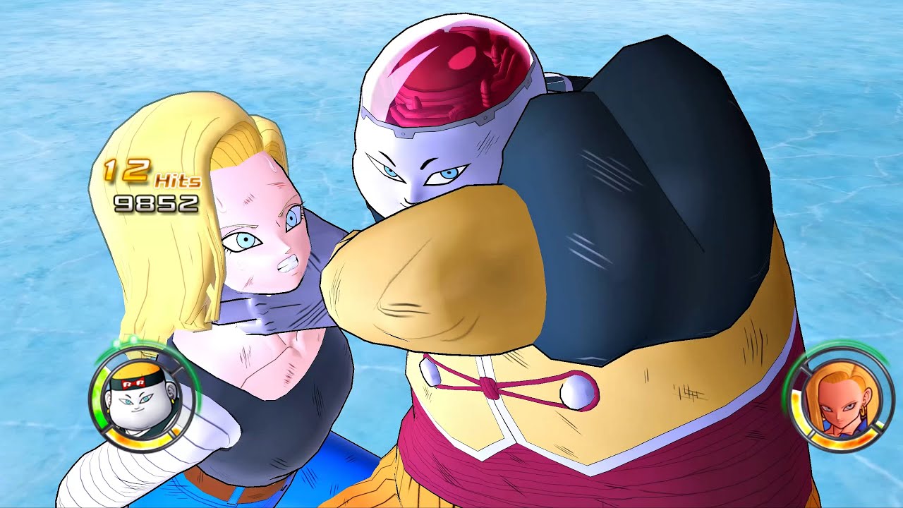 Dragon Ball: Raging Blast 2 - ANDROID 19 vs VIDEL & ANDROID 18 & ZANGYA ...