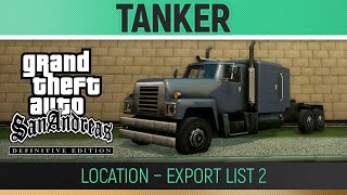 Gta San Andreas Definitive Edition - Tanker Location - Export List