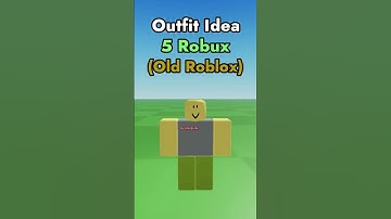 Roblox Outfit Idea (Old Roblox) #shorts