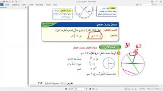 محيط الدائرة - الرياضيات - الصف السادس الابتدائي