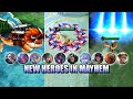 NEW HEROES AND SKILLS IN MAYHEM - DID THEY NERFED FANNY'S ENERGY IN MAYHEM? - MOBILE LEGENDS