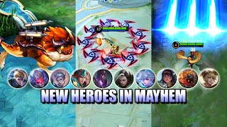 NEW HEROES AND SKILLS IN MAYHEM - DID THEY NERFED FANNY'S ENERGY IN MAYHEM? - MOBILE LEGENDS