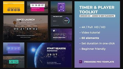 Timer & Player Toolkit | Premiere Pro Template