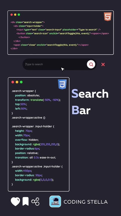 Search Bar Using HTML, CSS - YouTube