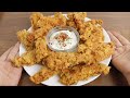 the crispiest fried chicken you'll ever eat! chicken fingers homemade/super easy & crispy