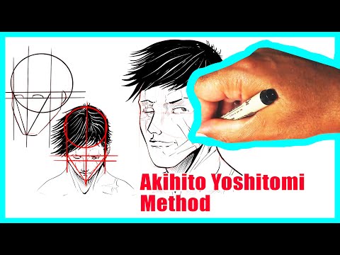 HOW TO DRAW THE FACE FROM ANY ANGLE | Akihito Yoshitomi | Art Tutorial Easy | Anime Drawing Tutorial