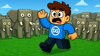 SOBREVIVIMOS AL ELEFANTE MALDITO EN ROBLOX !!