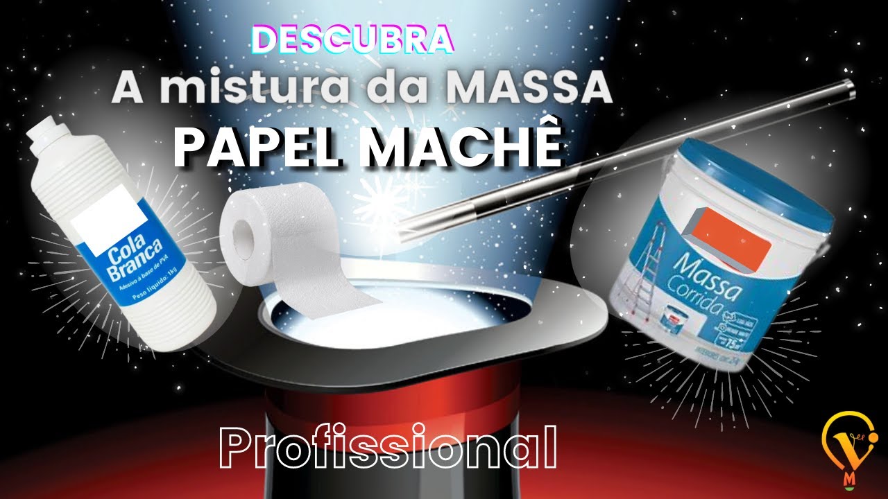 Massa de papel machê (Nível profissional)