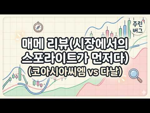 코아시아씨엠 vs 다날 _ 시황분석을 통해 세력이 시동거는 종목을 찾기