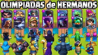 OLIMPIADAS de HERMANOS | CUAL ES EL MEJOR DÚO? | RETO CLASH ROYALE | 1vs1 | Clash Royale Olympics