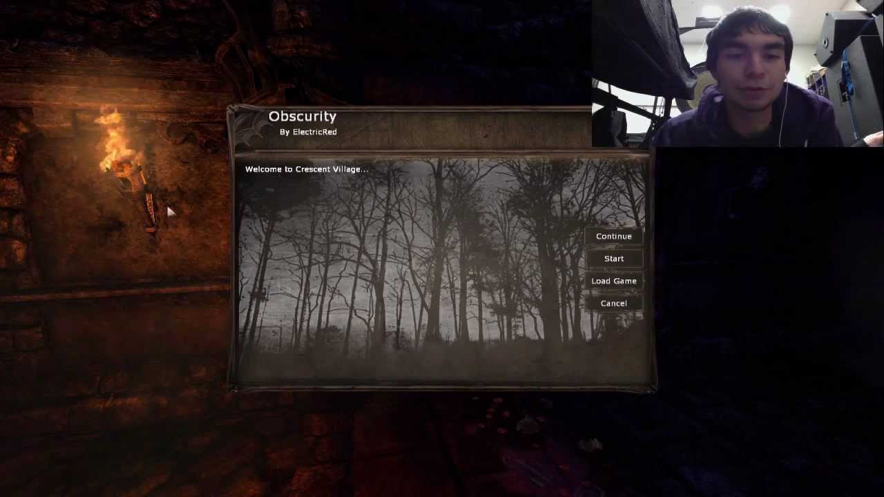 Amnesia: Obscurity w/reaction cam Part 1! Massive Jump scare!