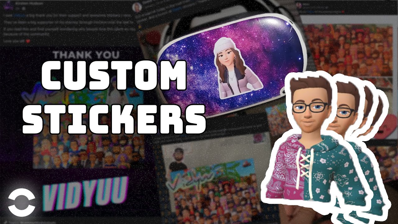 Custom Stickers From Virtual Avatars! #VR #Metaverse #HorizonWorlds ...