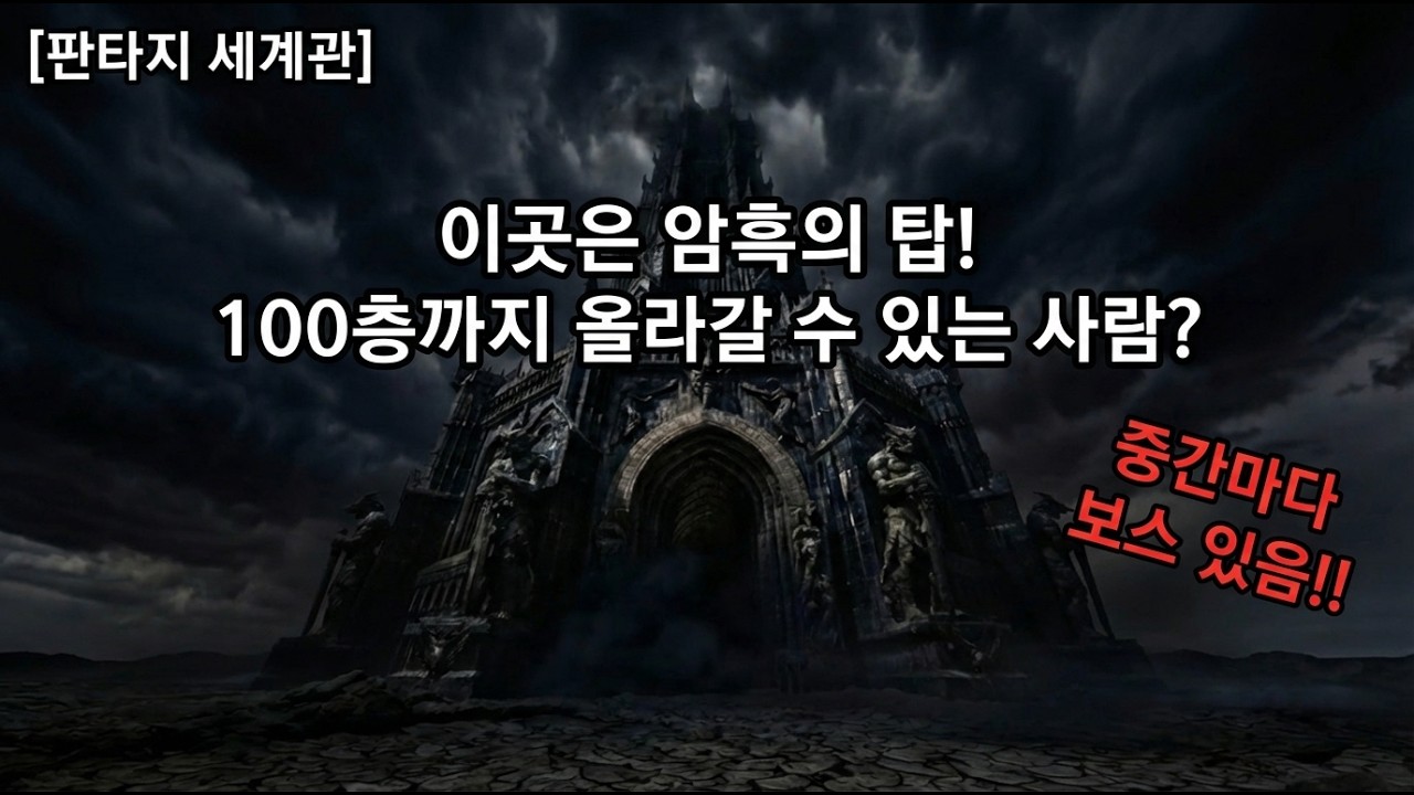 [AI] 암흑의 탑 100층까지 올라갈 수 있는 사람?! (중간마다 보스 있음!!)