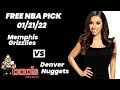 NBA Pick - Grizzlies vs Nuggets Prediction, 1/21/2022, Best Bet Today, Tips & Odds | Docs Sports