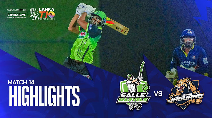 Lanka T10 Super League 2024 I Match 14 Highlights I Colombo Jaguars vs Galle Marvels
