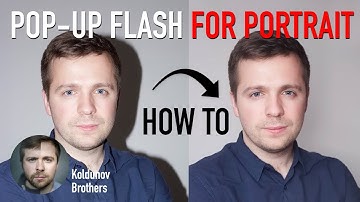 Simple diffuser for pop-up flash in portrait photography