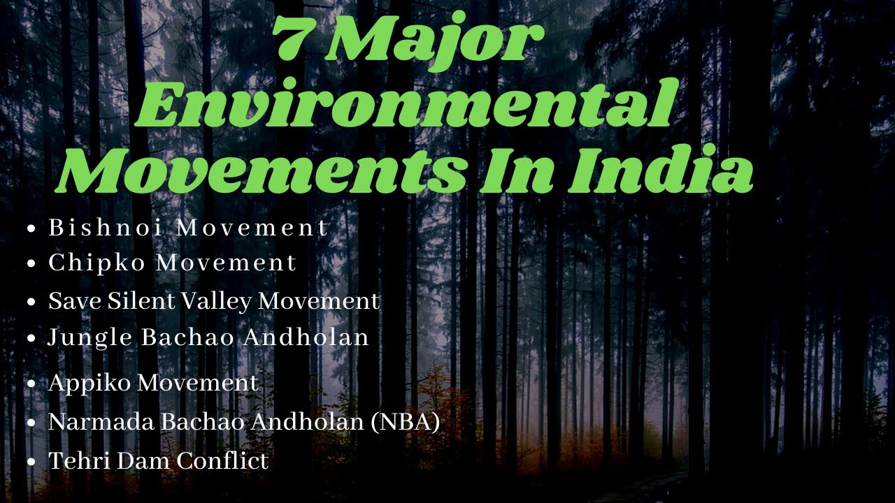 research papers on environmental movements in india