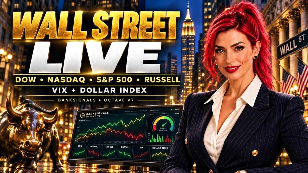 Stock Market : DJ30 / Dow, Nasdaq 100, S&P 500, Russell 2000 + VIX & DXY | Replay