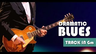 Dramatic Slow Minor Blues Guitar Backing Track Jam in Gm chords