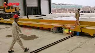 Transfer table is for ferrying rail transfer platform