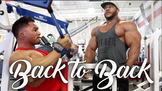 Jeremy Buendia and Phil Heath train Back