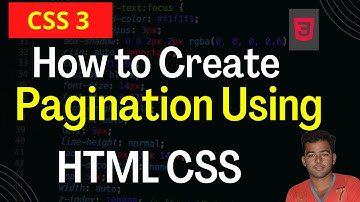 How to Create Pagination in Html and CSS In Urdu/Hindi CSS Tutorial