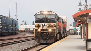 Railfanning San Bernardino Depot! FT Yellowbonnet GP60s, NS, Warbonnets & More! 6/10/2023