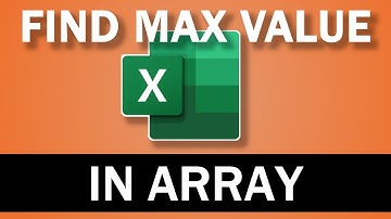 How to Find the Maximum Value in Excel