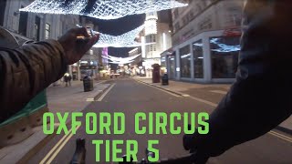 Cycling in Oxford Circus In Tier 5