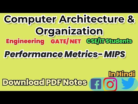 25- Performance Metrics- MIPS In Computer Architecture In HINDI | Million Instructions Per Second