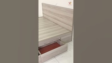 Giường Hộp Có Ngăn Kéo Màu Xám Vân Gỗ Đẹp Hiện Đại | Nội Thất Viva