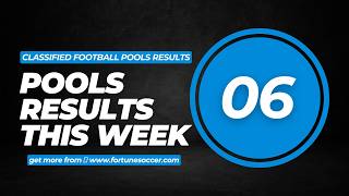 Complete Week 6 Pools Results for UK 2026/2027 Season