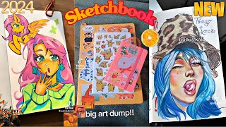 17 minutes Sketchbook drawing and doodle ideas | Sketchbook Ideas 2024 | ART compilation #84