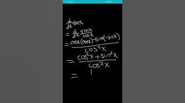 Derivative of tan(x) - ASMR math