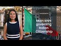 Main laws governing Italian citizenship 🇮🇹