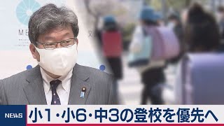 小１小６中３優先登校通知へ