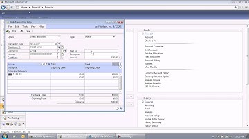 Bank Transactions in GP