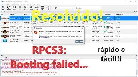 RPCS3: Booting failed: Digital content could not ... #ps3 #rpcs3 #emulador
