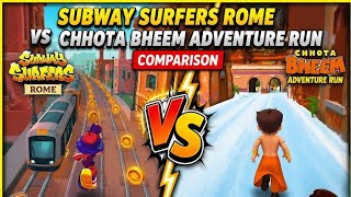 Subway surfers rome vs chhota bheem adventure run #subwaysurfers #gaming #viralvideo #video #trend  screenshot 3