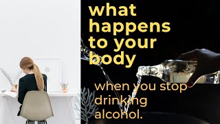 What happens to your body when you stop drinking alcohol?