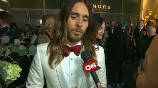 Jared Leto on his Oscar:  "It's heavy"