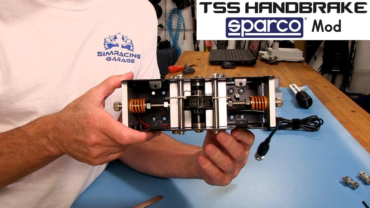 Thrustmaster TSS Handbrake Sparco Mod Review - YouTube