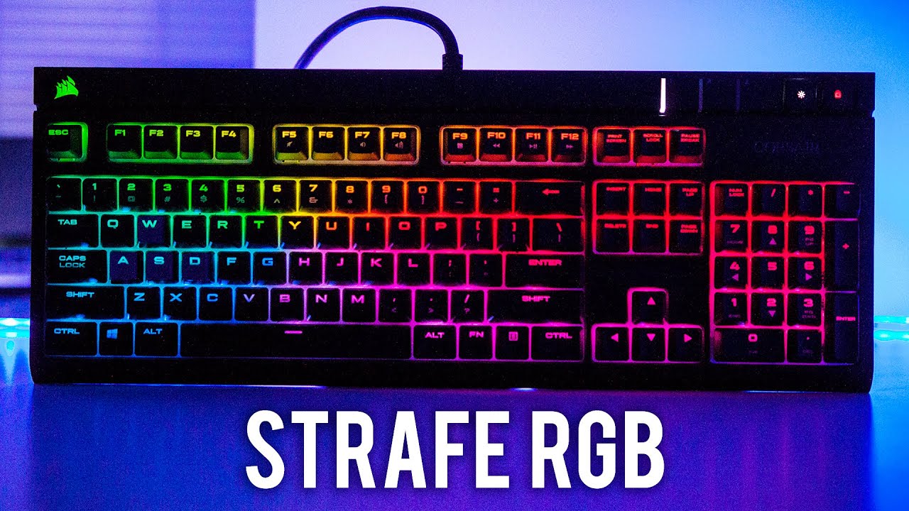 Perennial Glow Hane Corsair STRAFE RGB Keyboard Review - MX Silent Switches are AWESOME! -  YouTube
