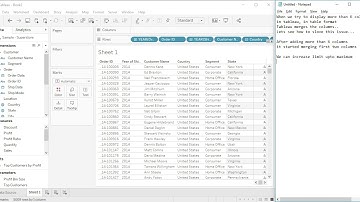Tableau Tip -  How to show more than  sixteen columns? || Max of 16 columns allowed in Tableau