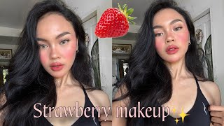 STRAWBERRY MAKEUP 🍓PLUMPPY LIPS WITH FOCCALURE LIP TINT by Leti Sha 14,878 views 4 months ago 6 minutes, 55 seconds