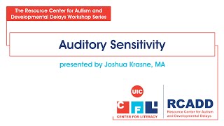 Autism Workshop Auditory Sensitivity